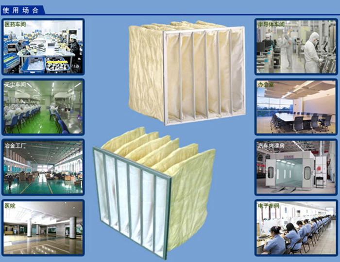 F8中效袋式過濾器應用領域介紹